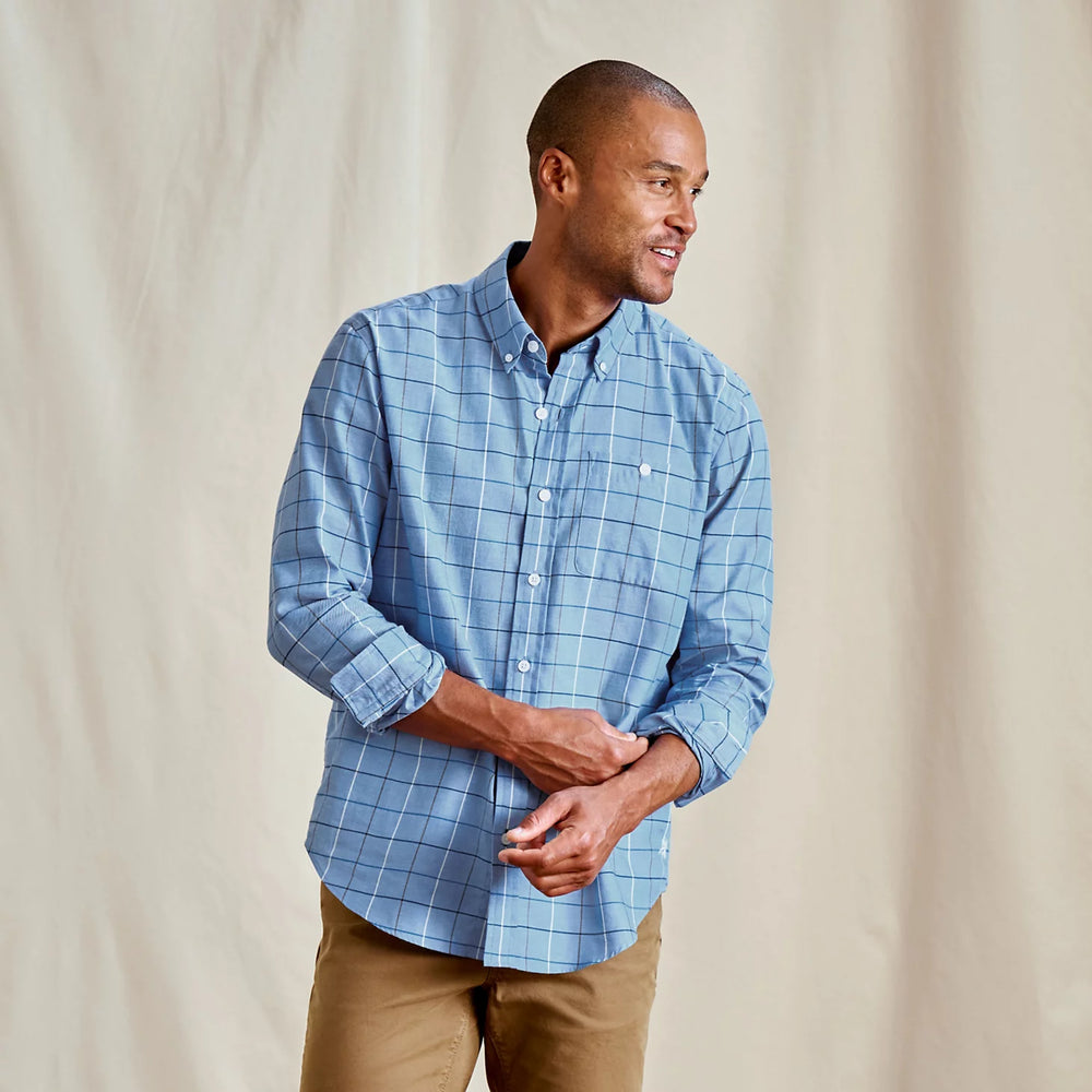 Country Twill Long-Sleeve Button-Down Shirt