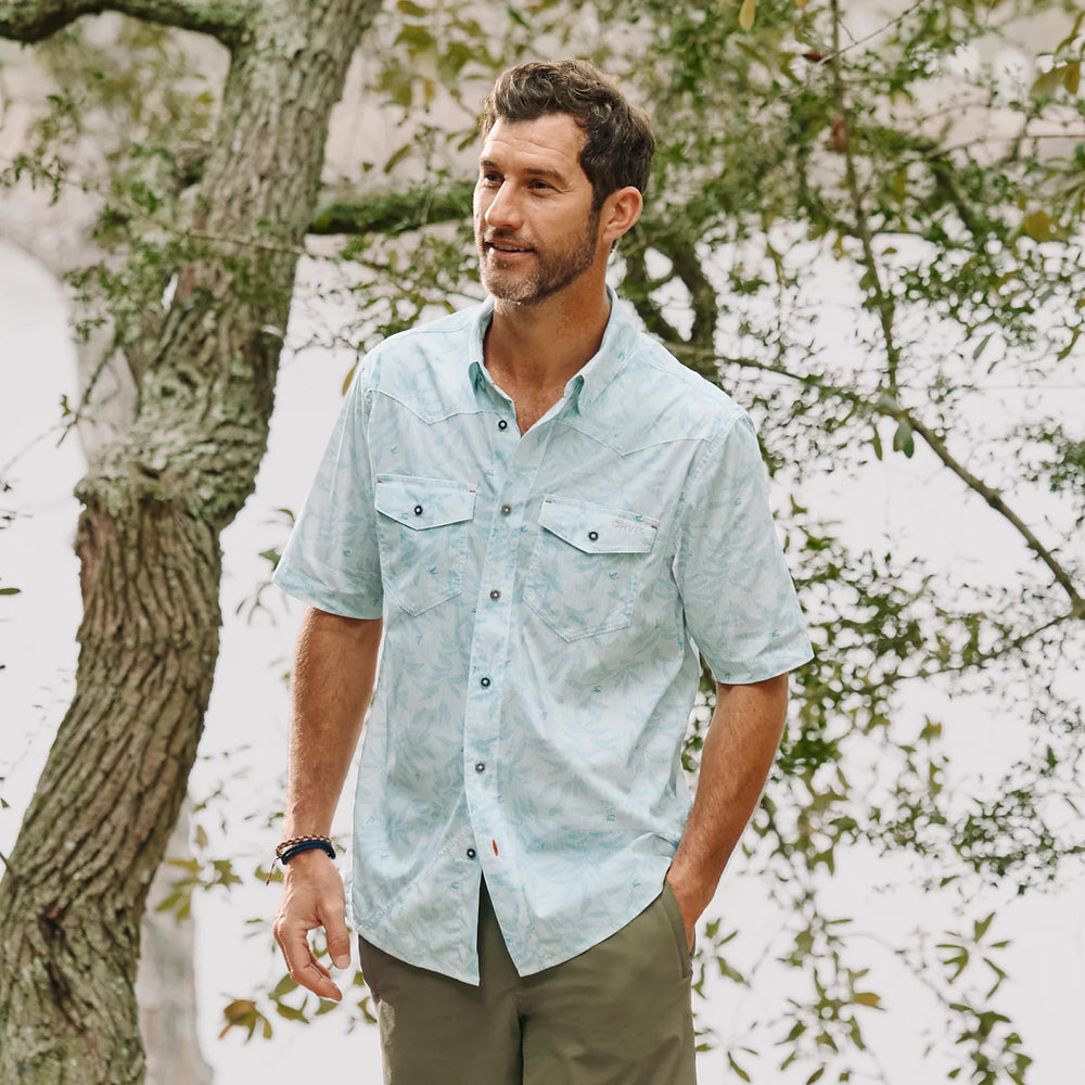 Men's River Guide Printed Short-Sleeve Western Shirt 2.0