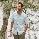 Men's River Guide Printed Short-Sleeve Western Shirt 2.0
