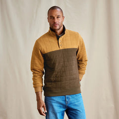 Men's Battenkill Colorblock Quilted 1/4-Snap Sweatshirt