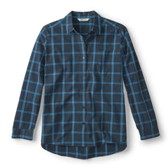 Women's Heritage Poplin Plaid Long-Sleeve Shirt