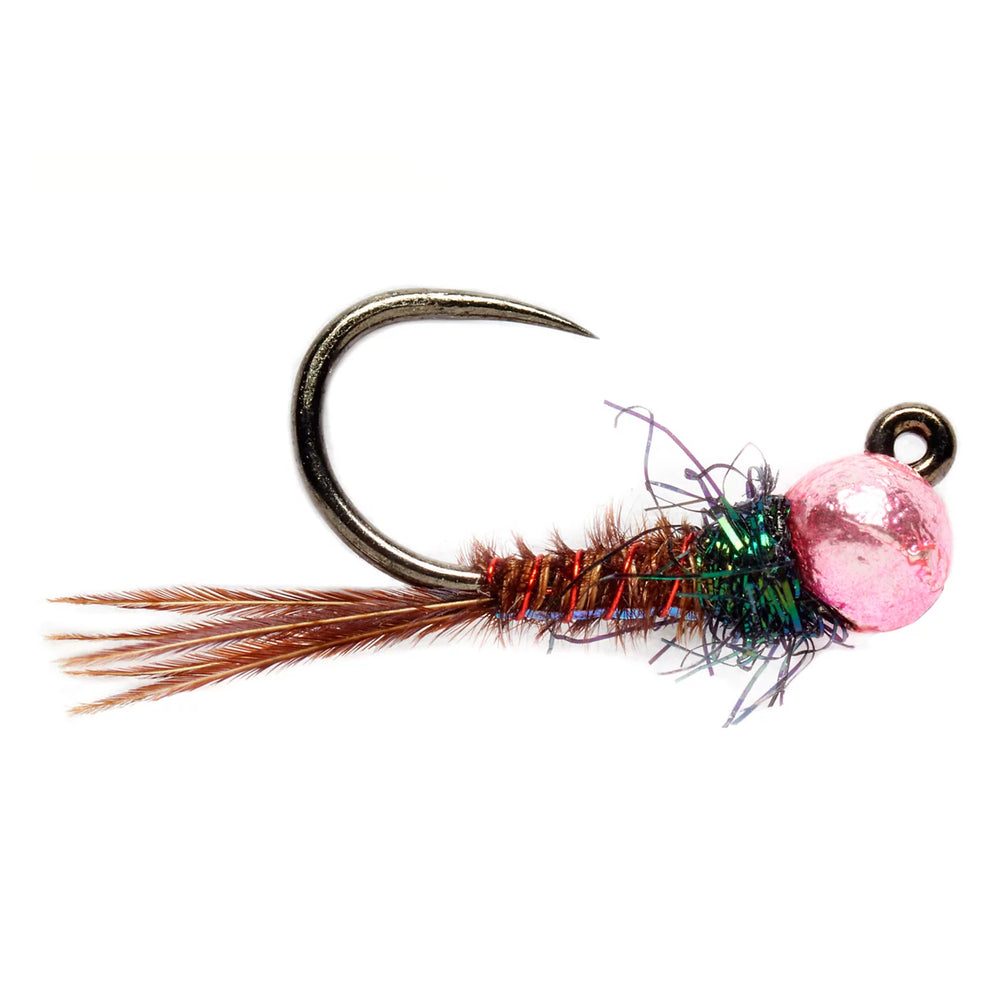 Barbless Roza's Pink Pheasant Tail