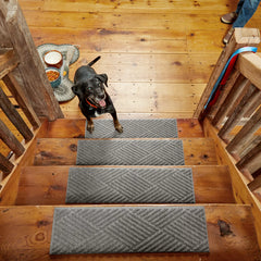 Recycled WaterHog® Diamonds Stair Treads