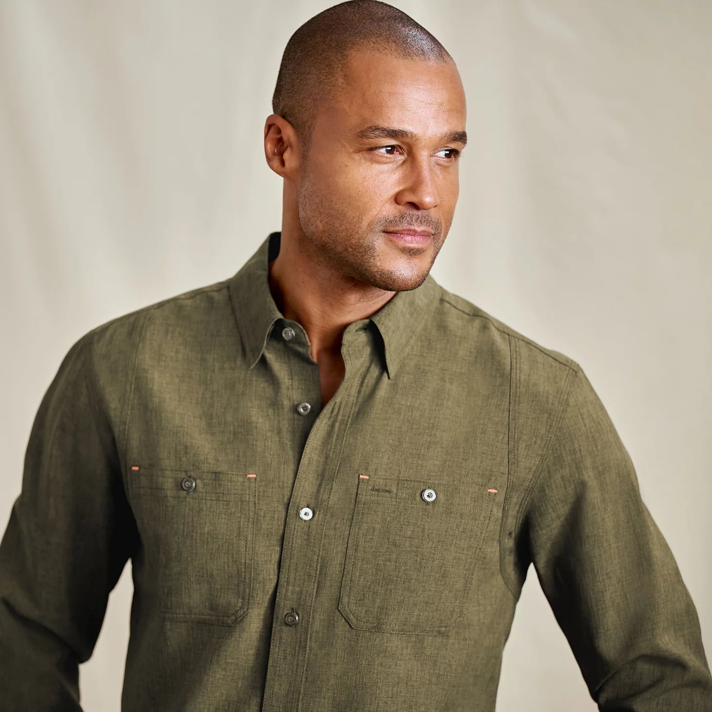 Men's Tech Chambray Long-Sleeve Work Shirt