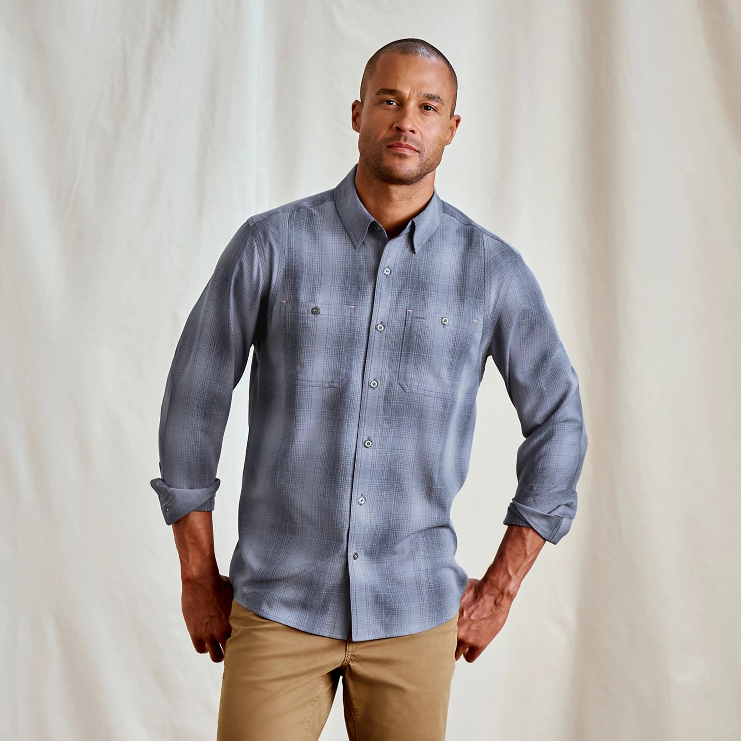 Men's Tech Chambray Long-Sleeve Work Shirt