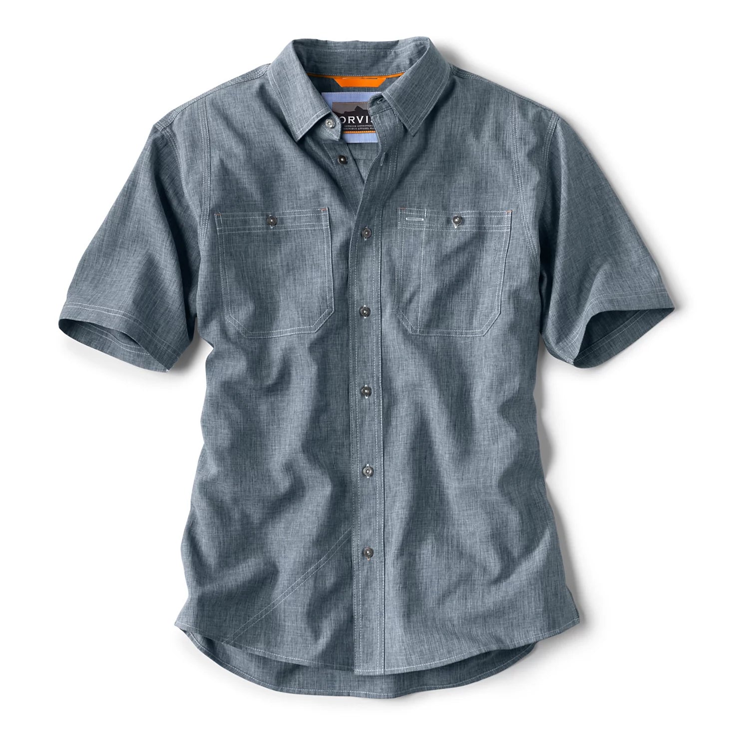 Men's Tech Chambray Short-Sleeve Work Shirt