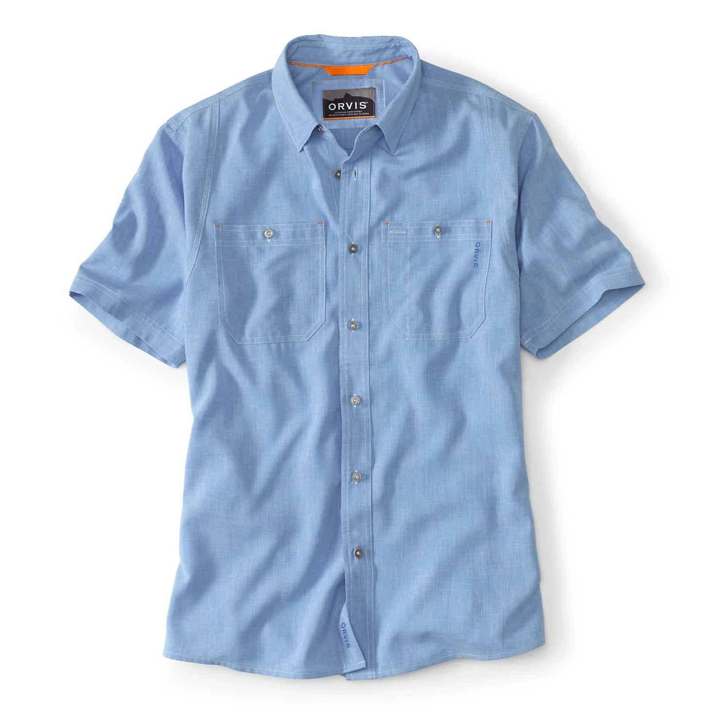 Men's Tech Chambray Short-Sleeve Work Shirt
