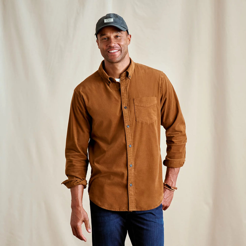 Men's Lightweight Corduroy Long-Sleeve Shirt