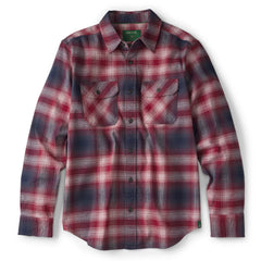 Yarn-Dyed Moleskin Long-Sleeved Plaid Shirt