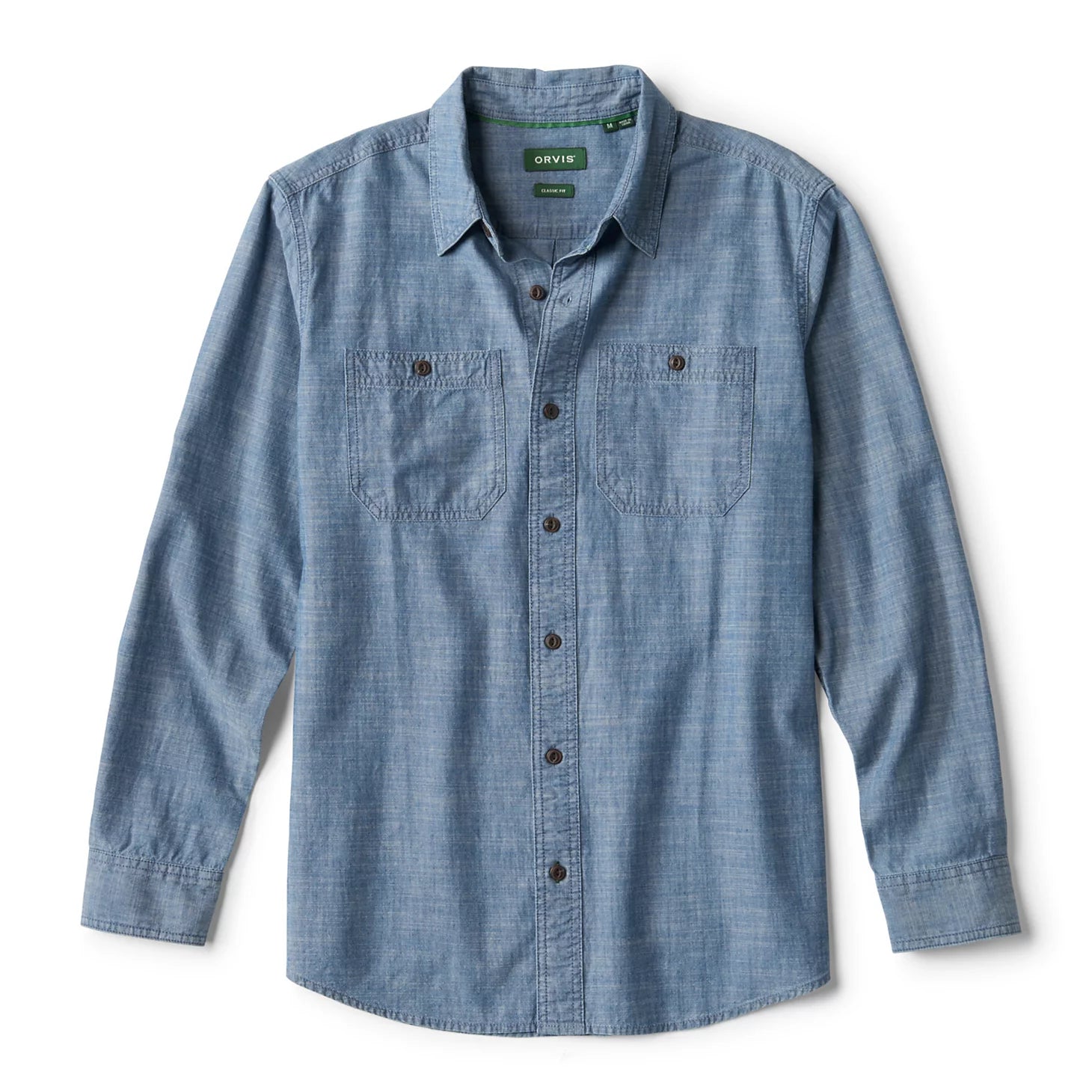 Men's Chambray Long-Sleeve Work Shirt