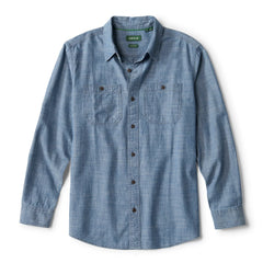 Men's Chambray Long-Sleeve Work Shirt