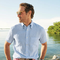 Pure Linen Short-Sleeve Shirt