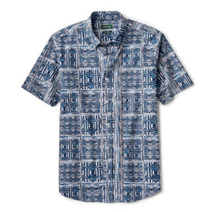 Men's Heritage Poplin Printed Short-Sleeve Shirt