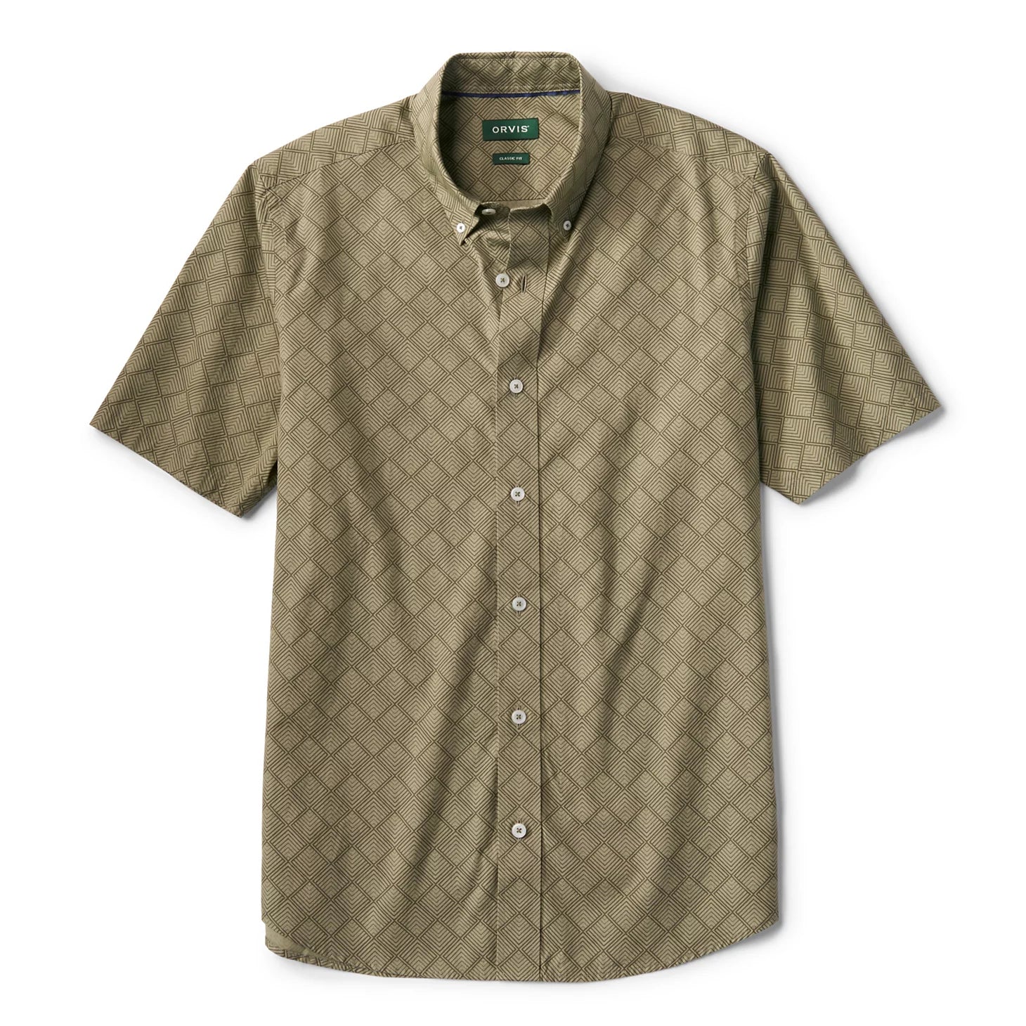 Men's Heritage Poplin Printed Short-Sleeve Shirt