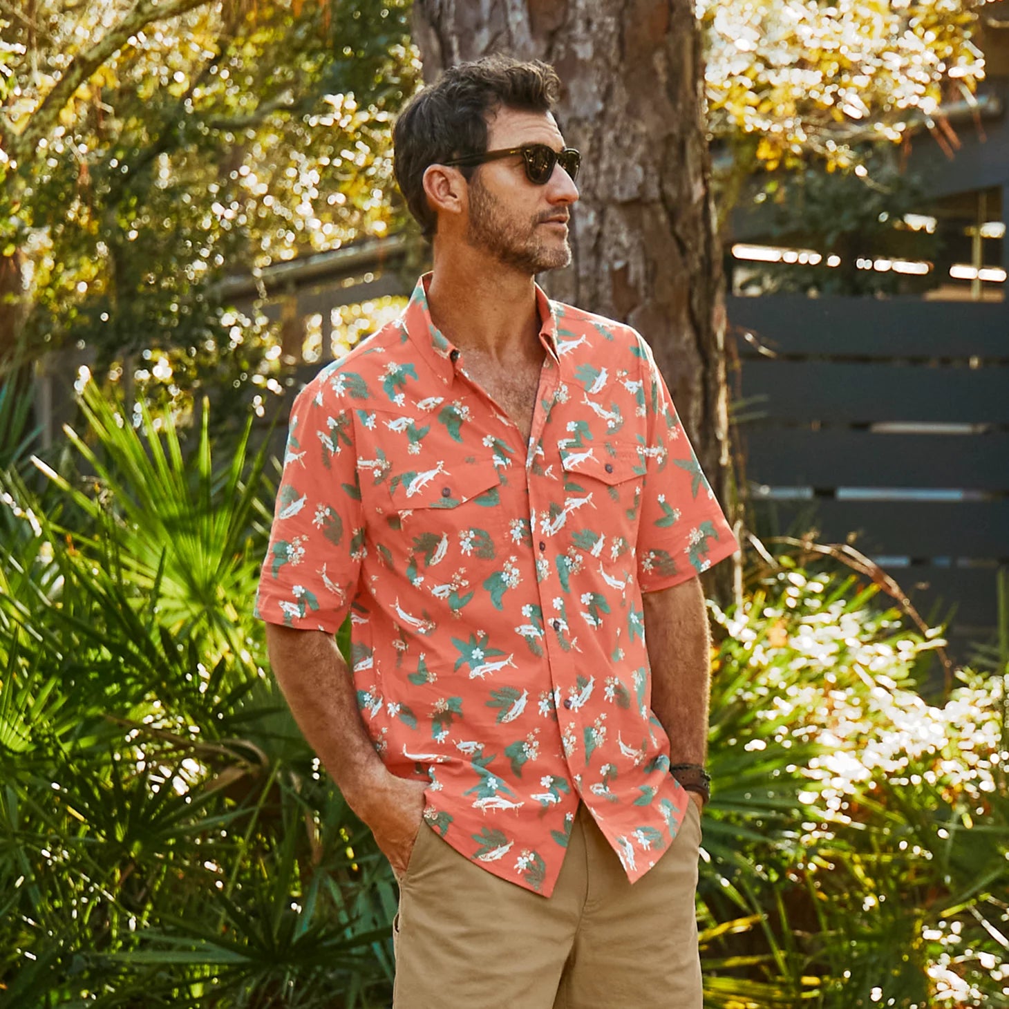 Men's River Guide Printed Short-Sleeve Western Shirt 2.0