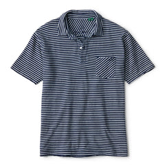 Angler's Indigo Striped Polo
