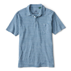 Angler's Indigo Striped Polo