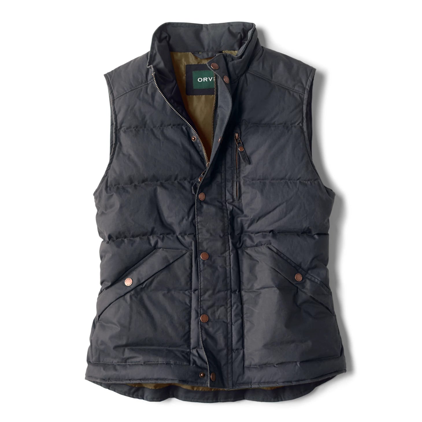 Waxed Down Puffer Vest