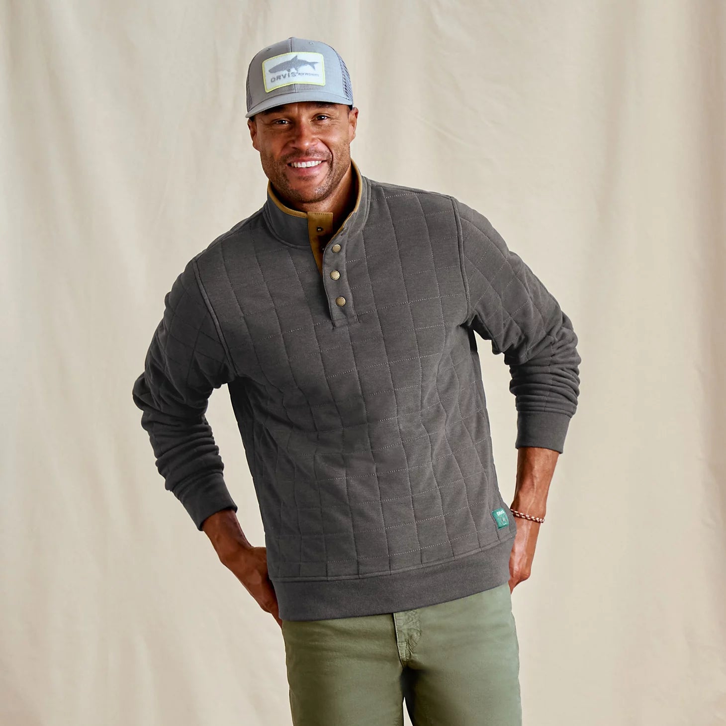 Men's Battenkill Quilted 1/4-Snap Sweatshirt