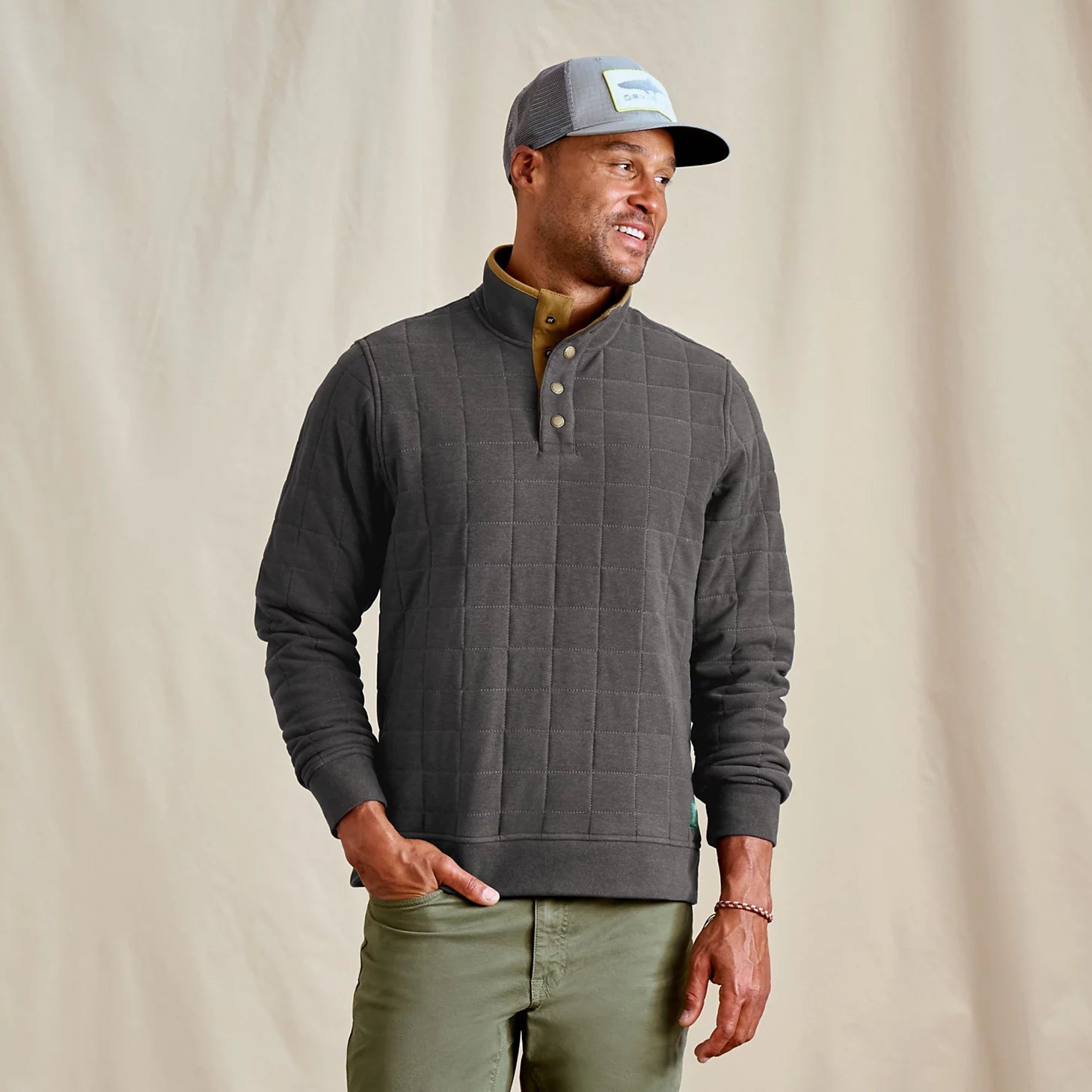 Men's Battenkill Quilted 1/4-Snap Sweatshirt