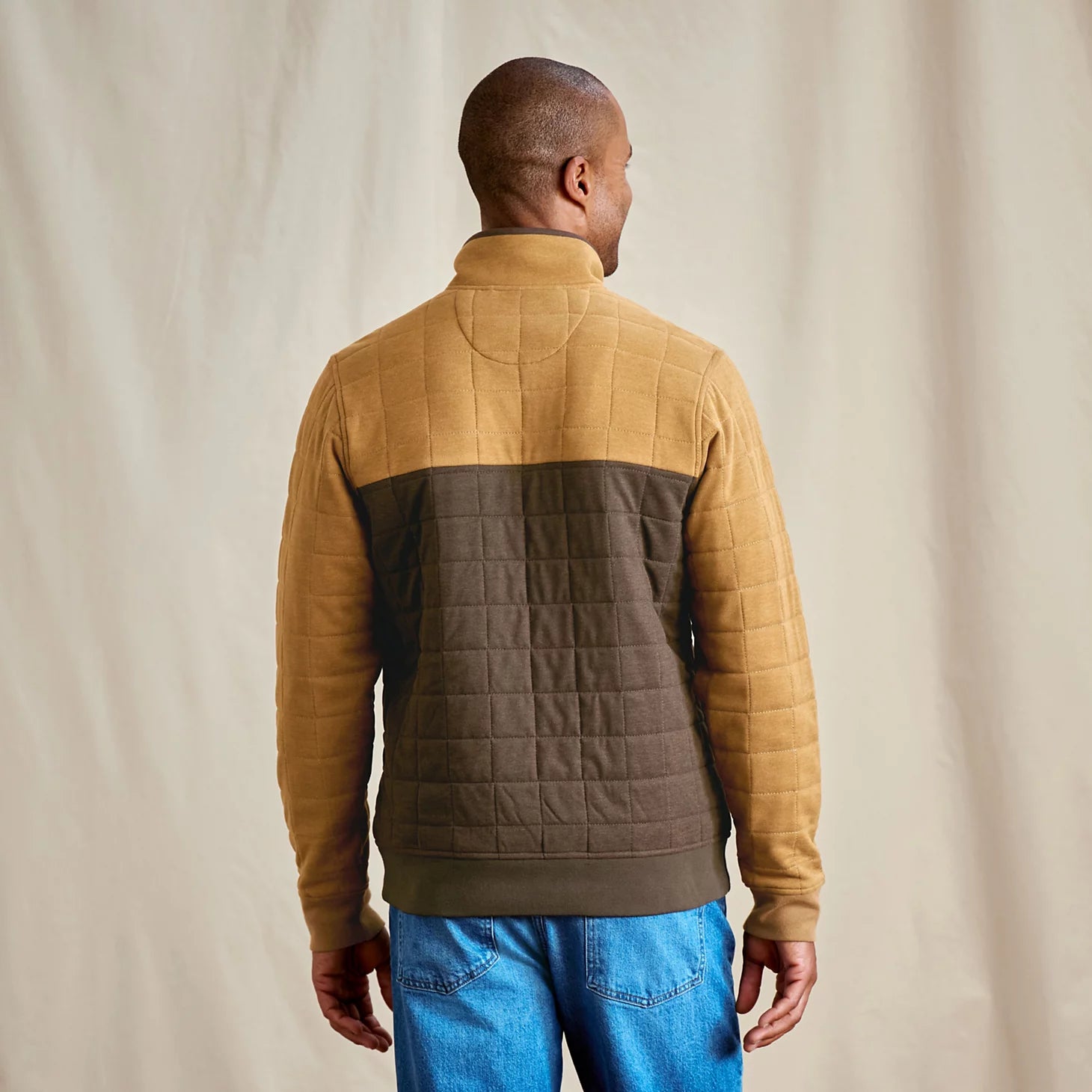 Men's Battenkill Colorblock Quilted 1/4-Snap Sweatshirt