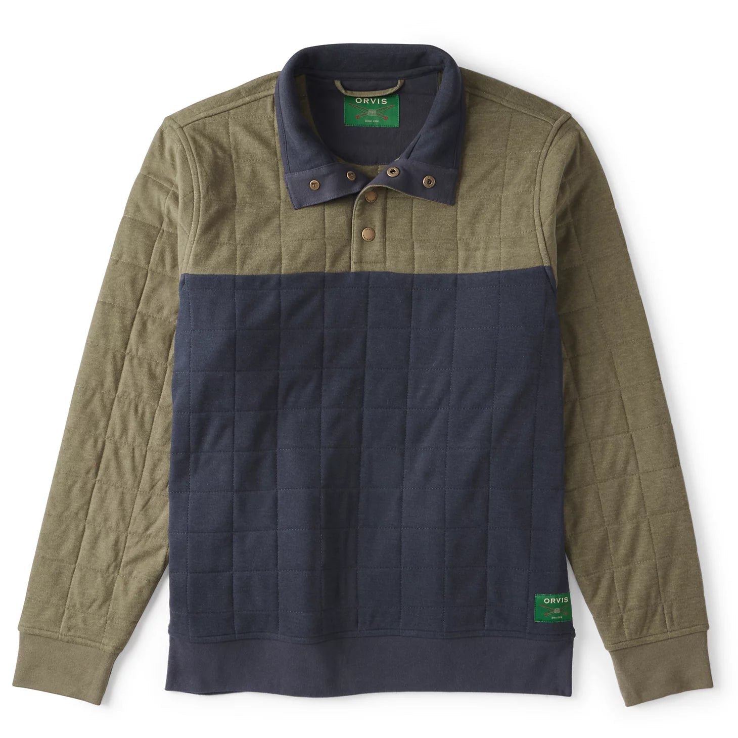 Men's Battenkill Colorblock Quilted 1/4-Snap Sweatshirt