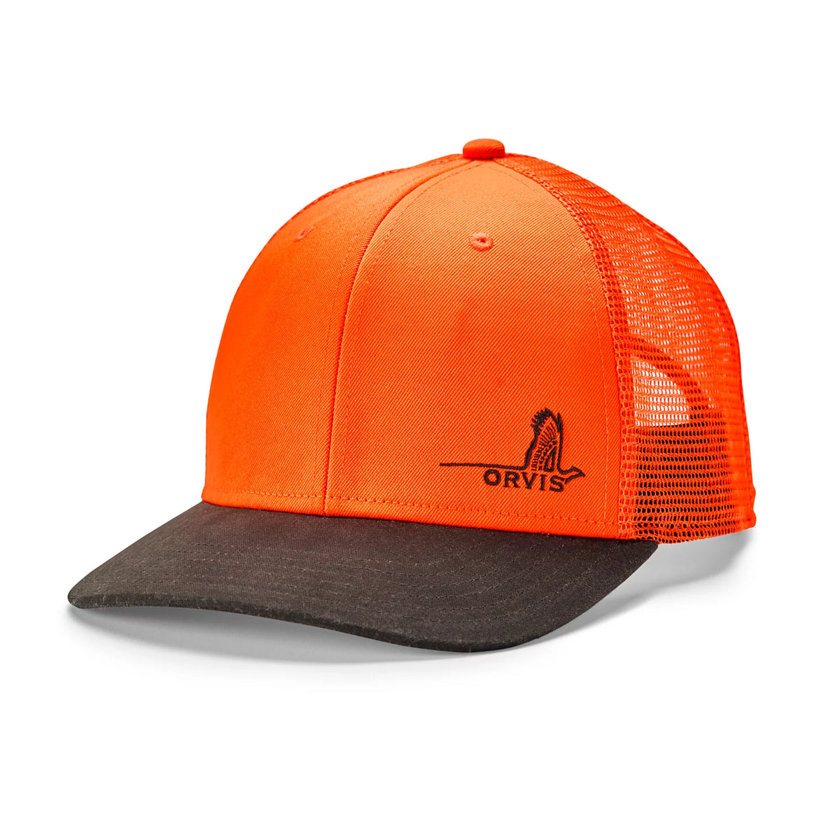 Mesh-Back Waxed Brim Hat