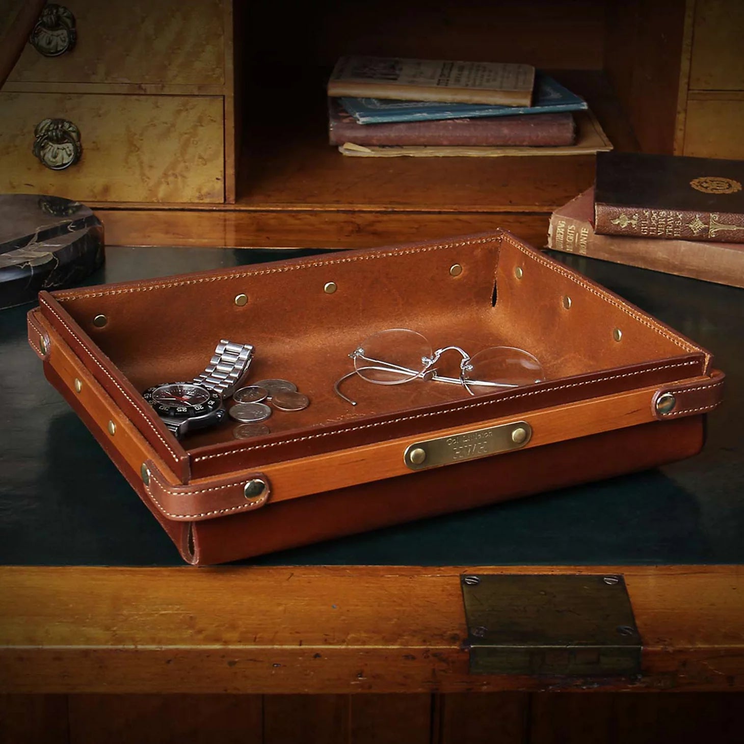 No. 120 Leather Valet Tray