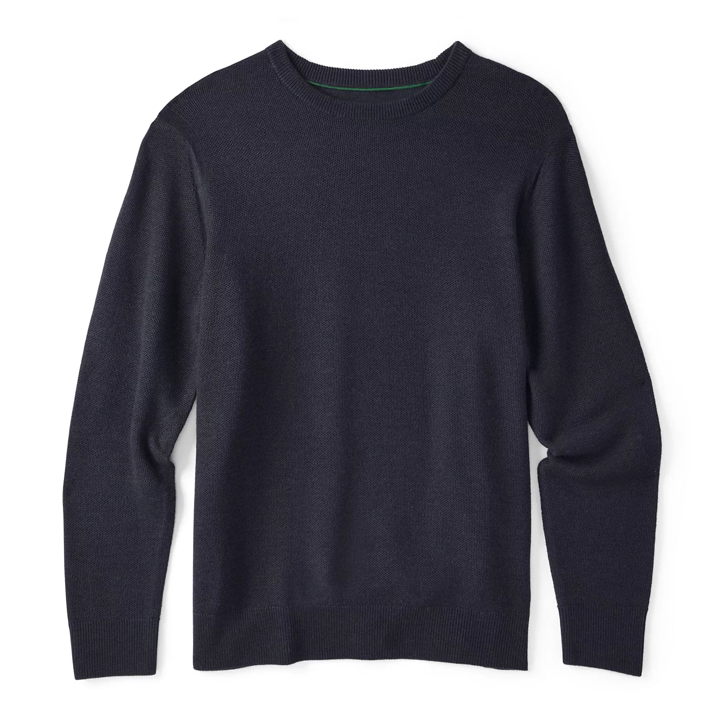 Merino Piqué Crewneck Sweater
