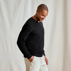 Merino Piqué V-Neck Sweater