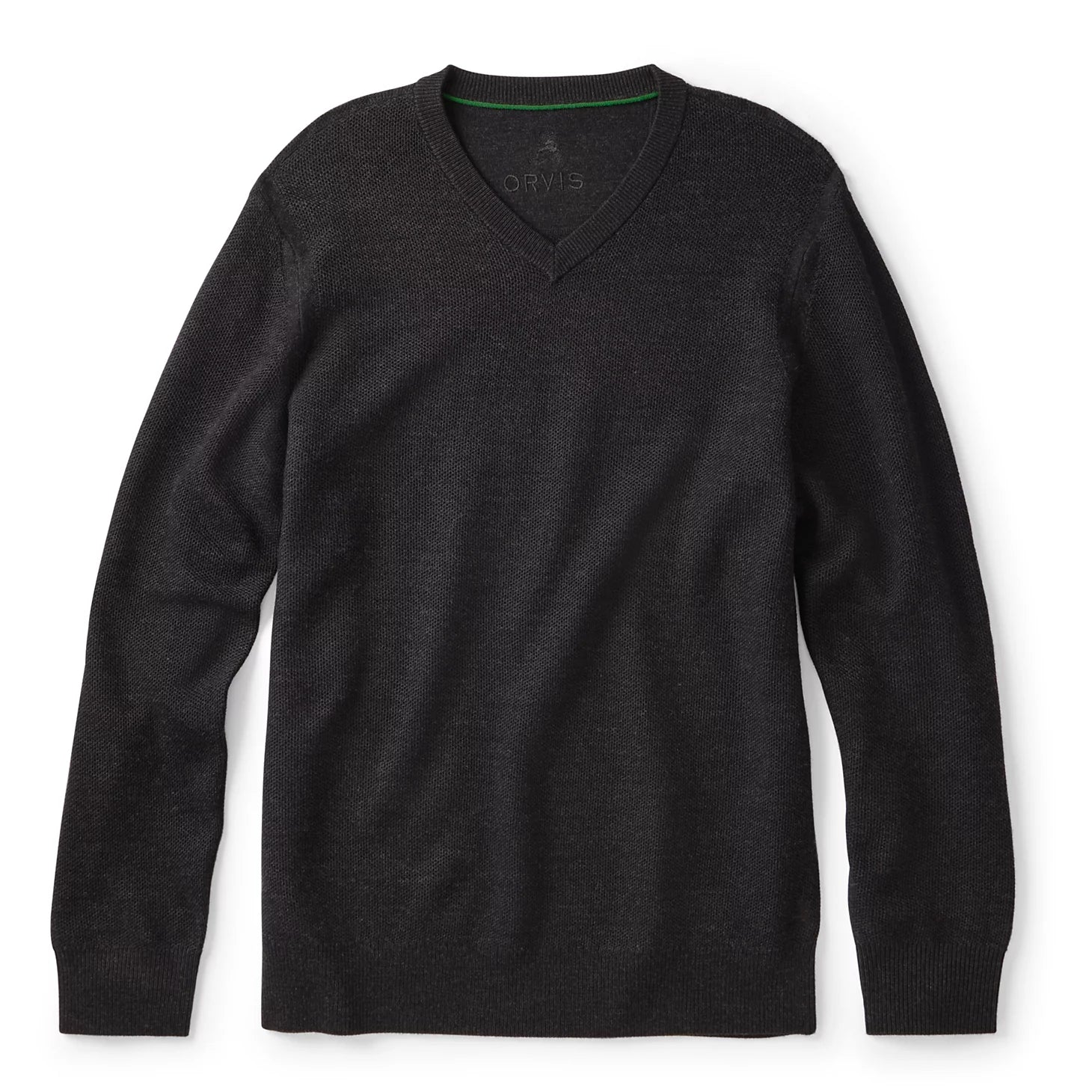 Merino Piqué V-Neck Sweater