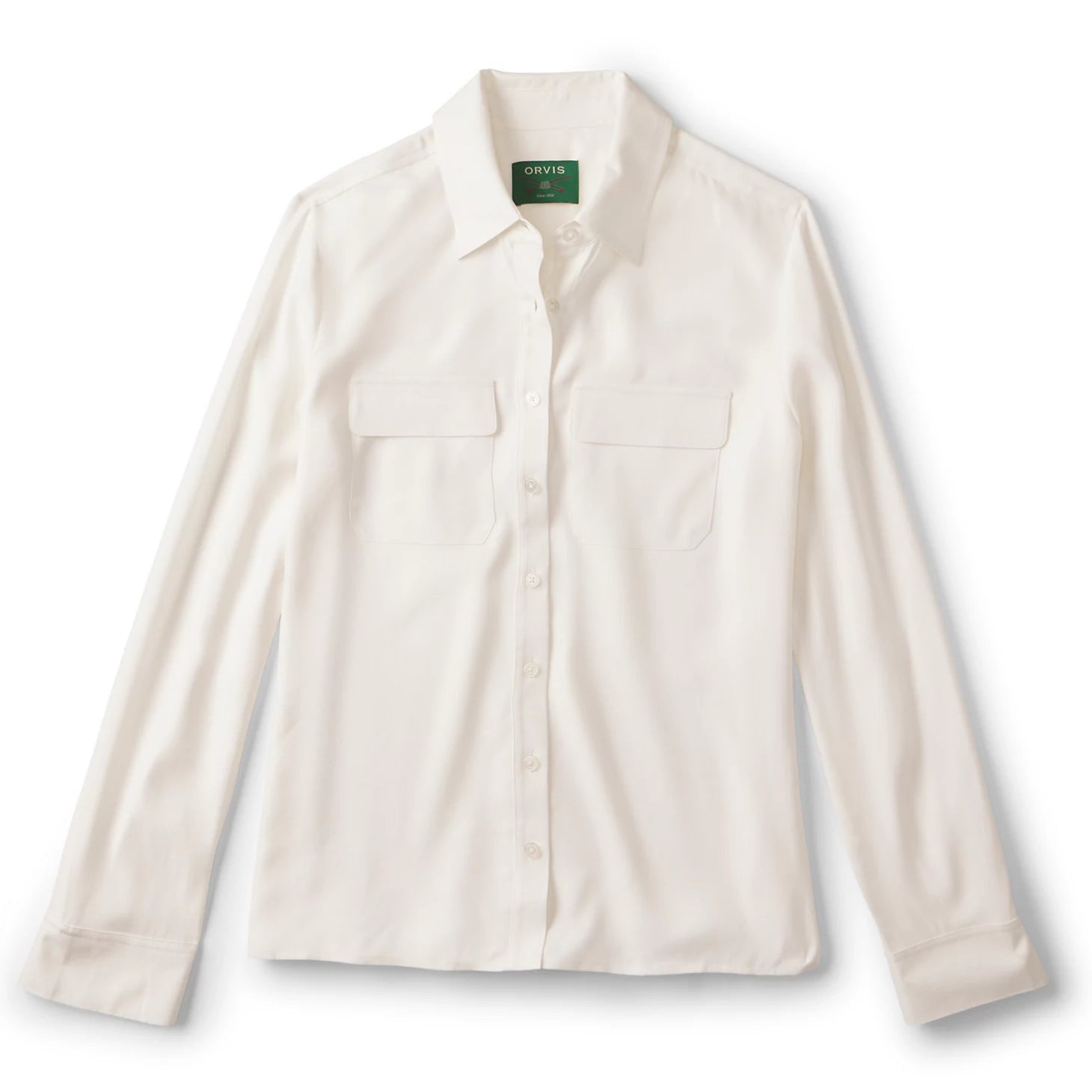 Washable Silk Long-Sleeve Shirt
