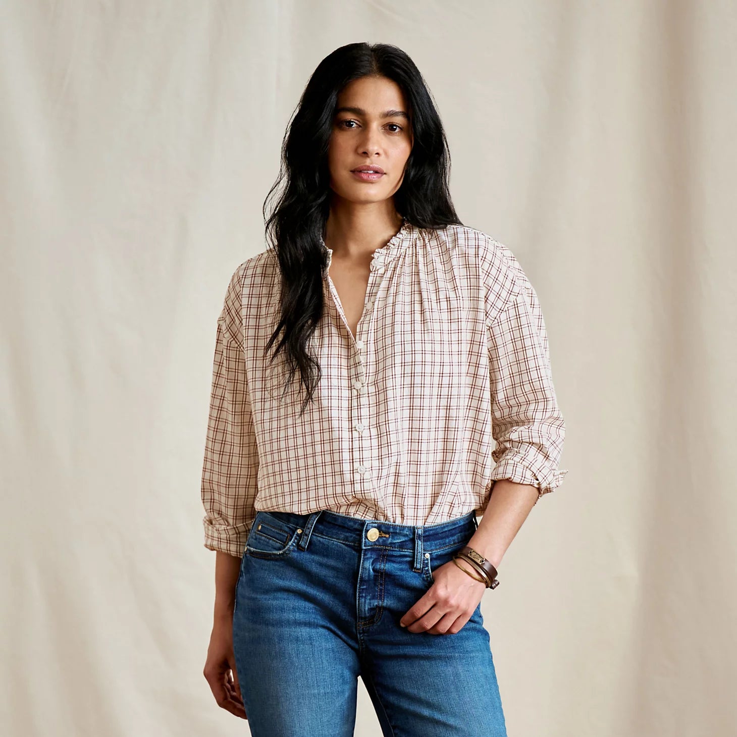 Women's Sunderland Brushed Twill Long-Sleeve Top