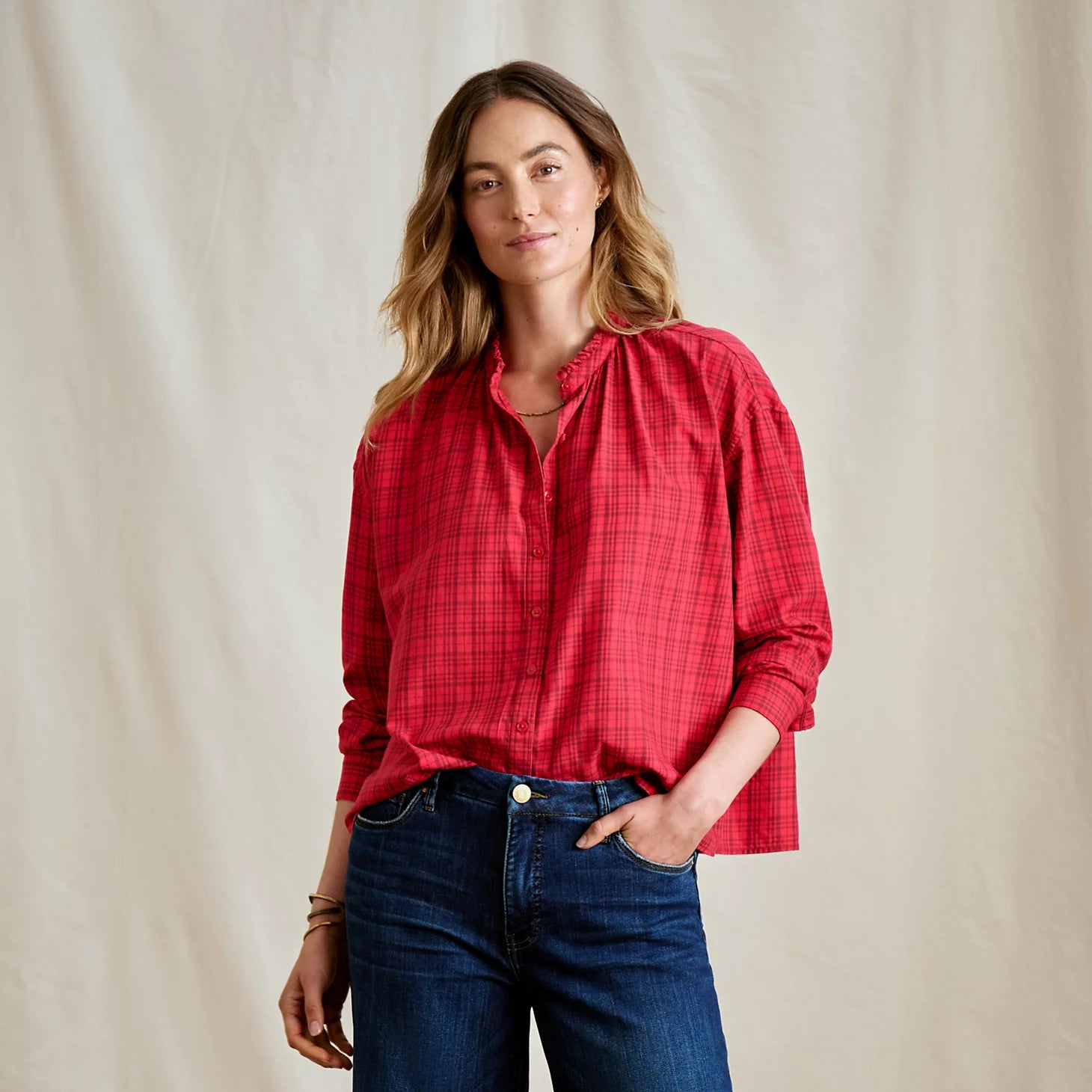 Women's Sunderland Brushed Twill Long-Sleeve Top