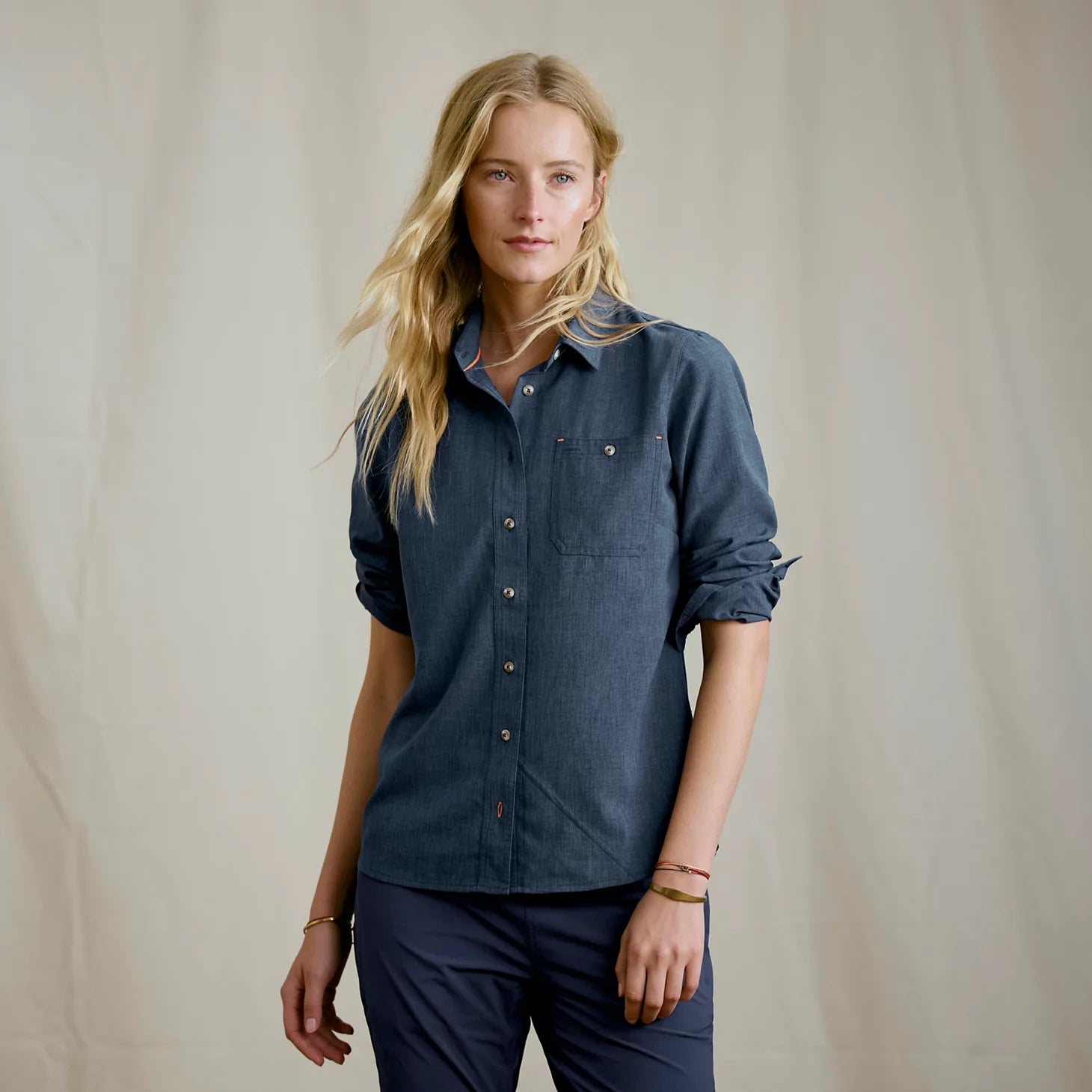 Women's Tech Chambray Long-Sleeve Work Shirt