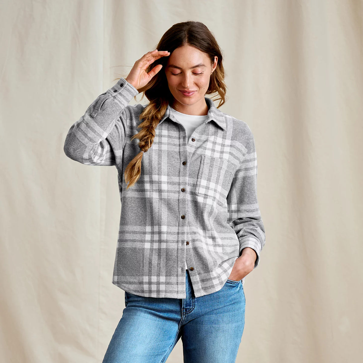 Women's Snowy River Button-Down Long-Sleeve Shirt