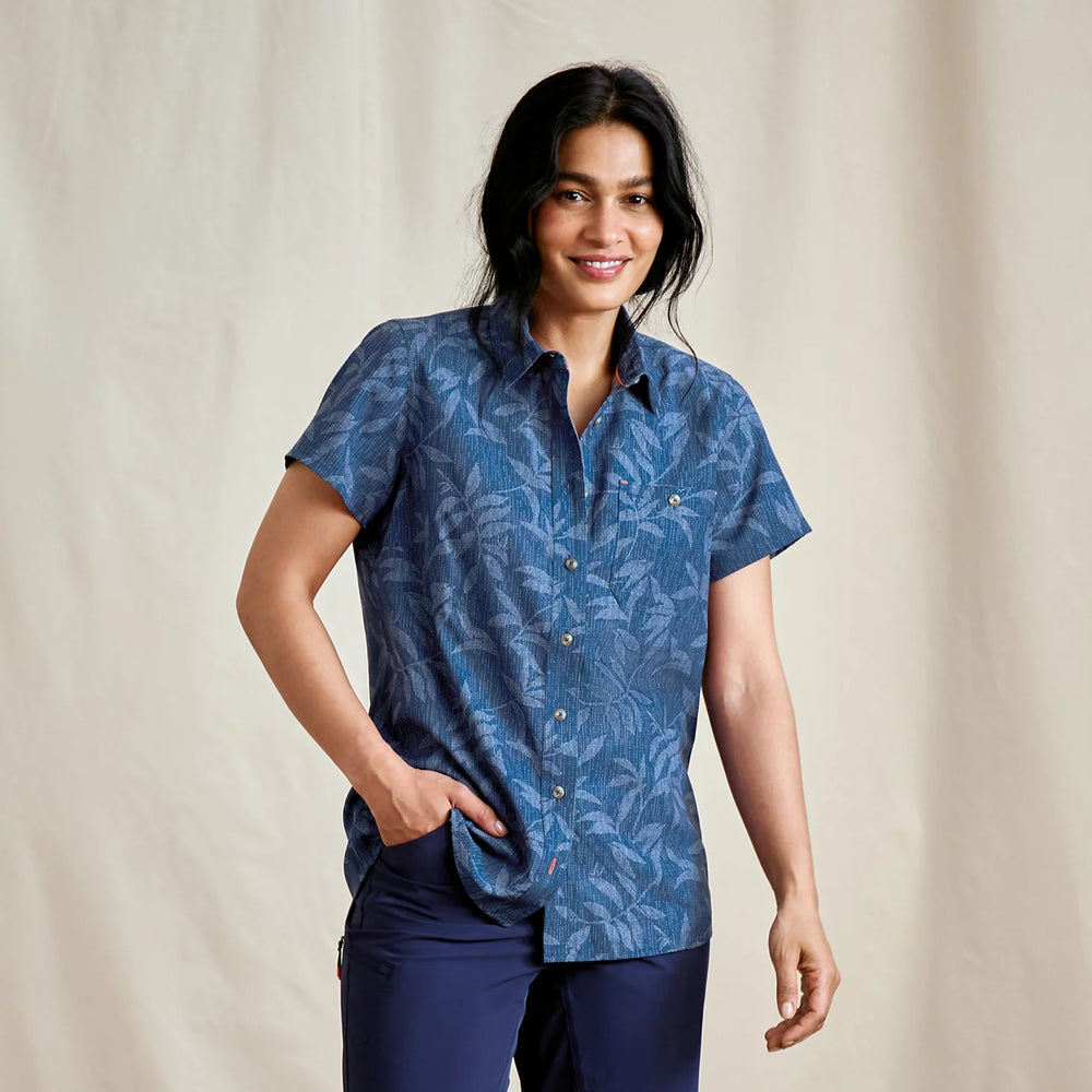 Women's Tech Chambray Short-Sleeve Work Shirt