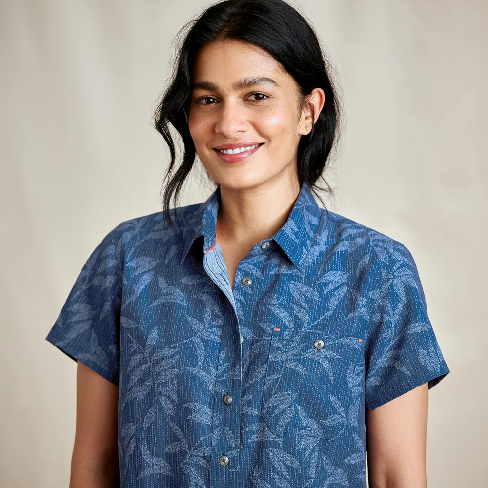 Women's Tech Chambray Short-Sleeve Work Shirt