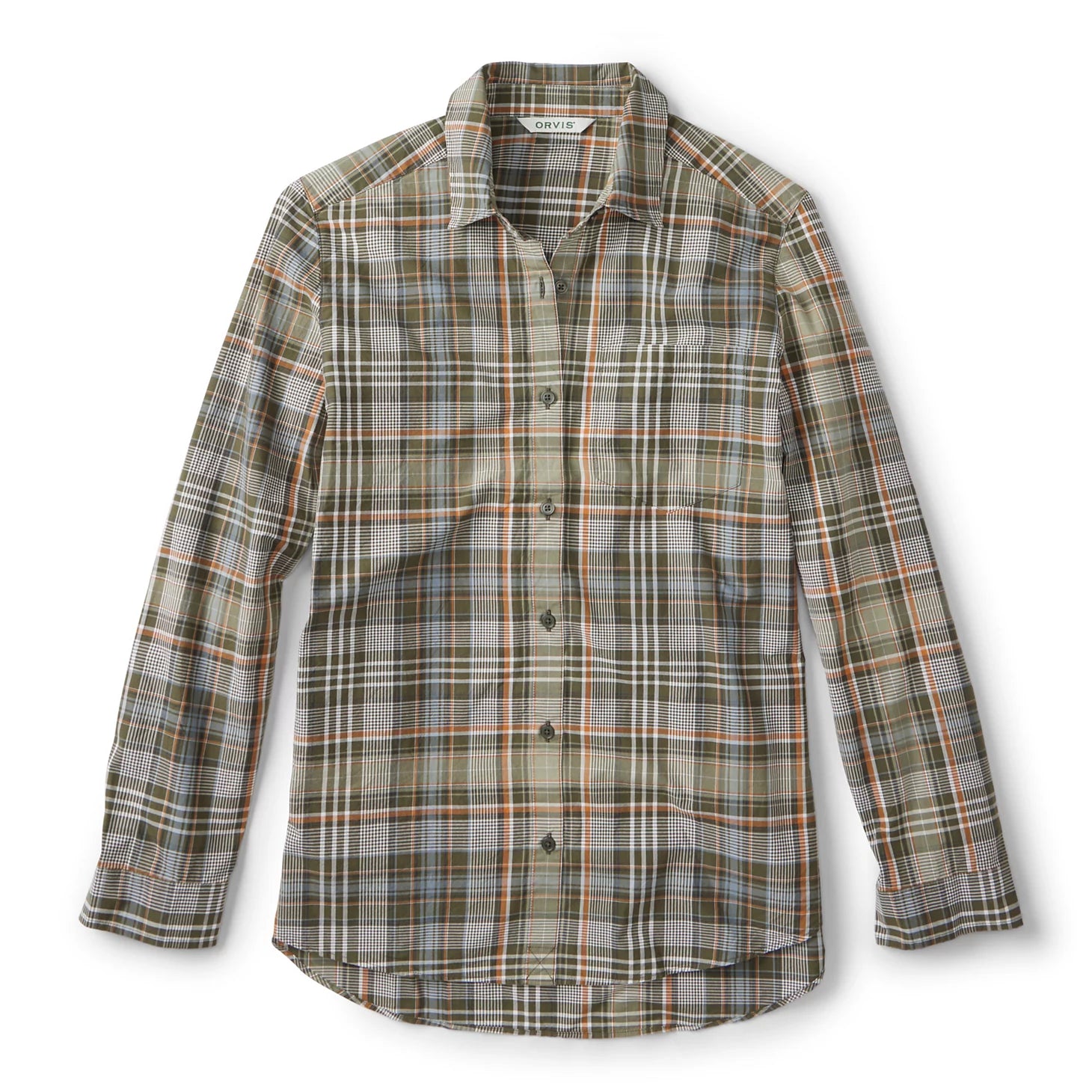 Women's Heritage Poplin Plaid Long-Sleeve Shirt