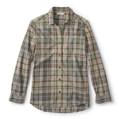 Women's Heritage Poplin Plaid Long-Sleeve Shirt