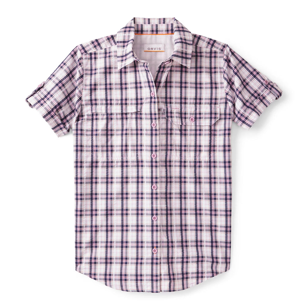 Women's Open Air Caster Plaid Short-Sleeve Shirt
