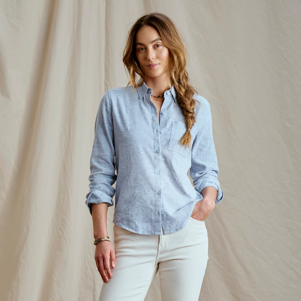 Performance Linen Long-Sleeve Shirt