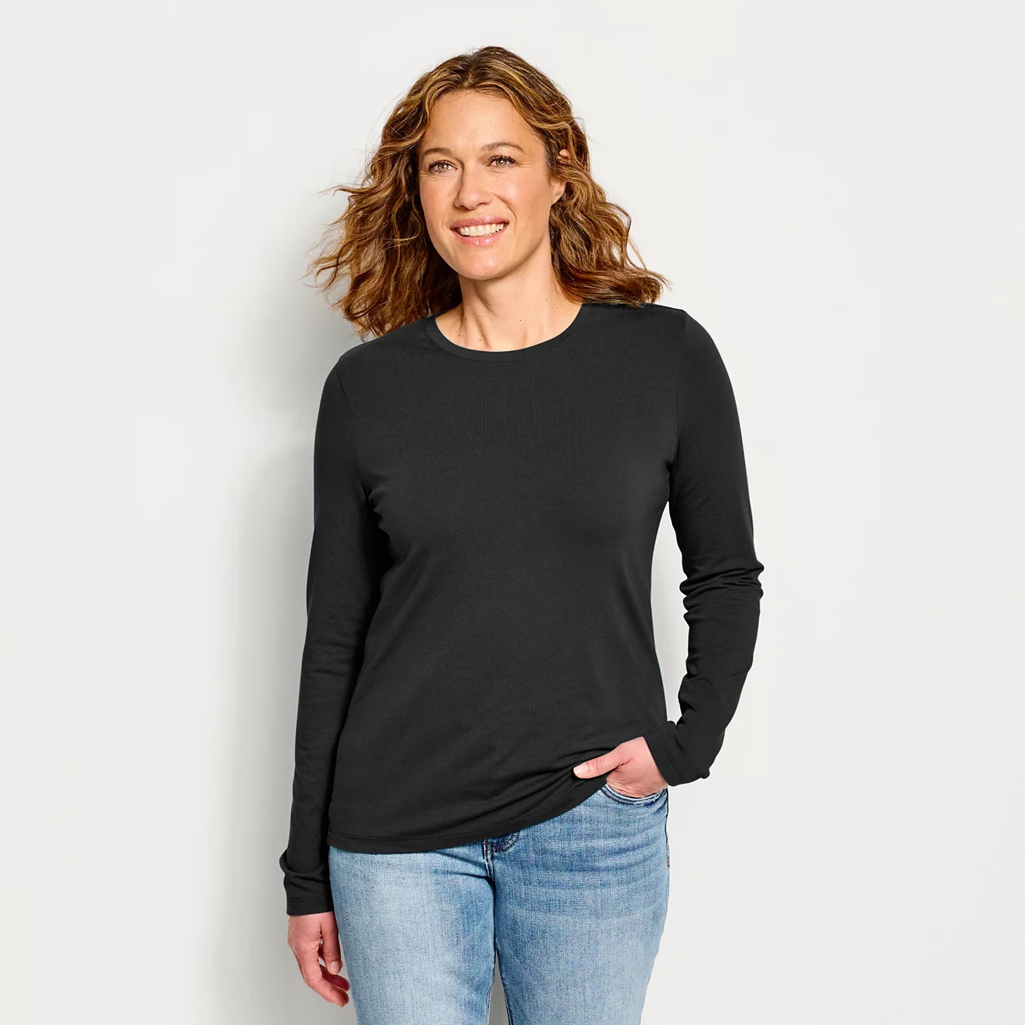 Perfect Long-Sleeve Crew