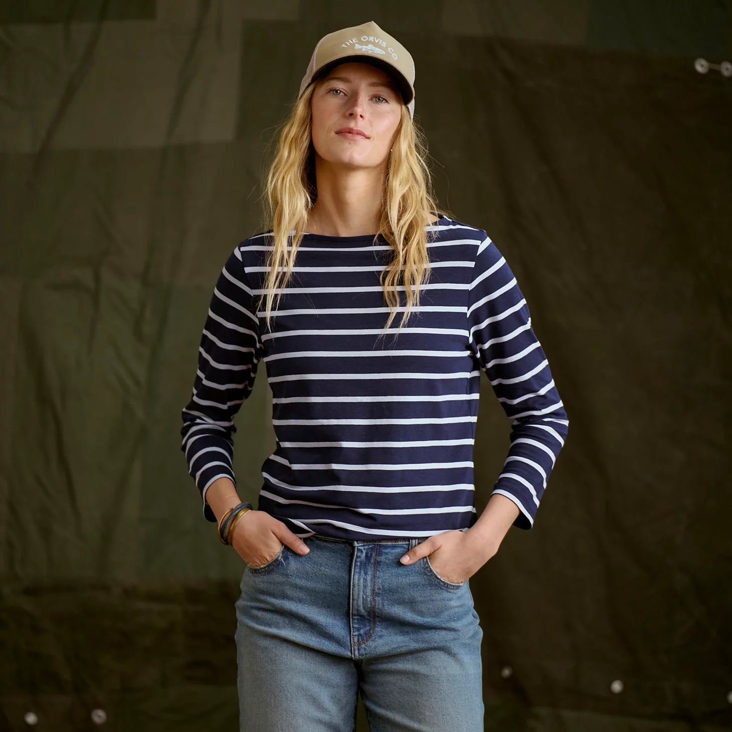 Perfect 3/4-Sleeve Boatneck Tee