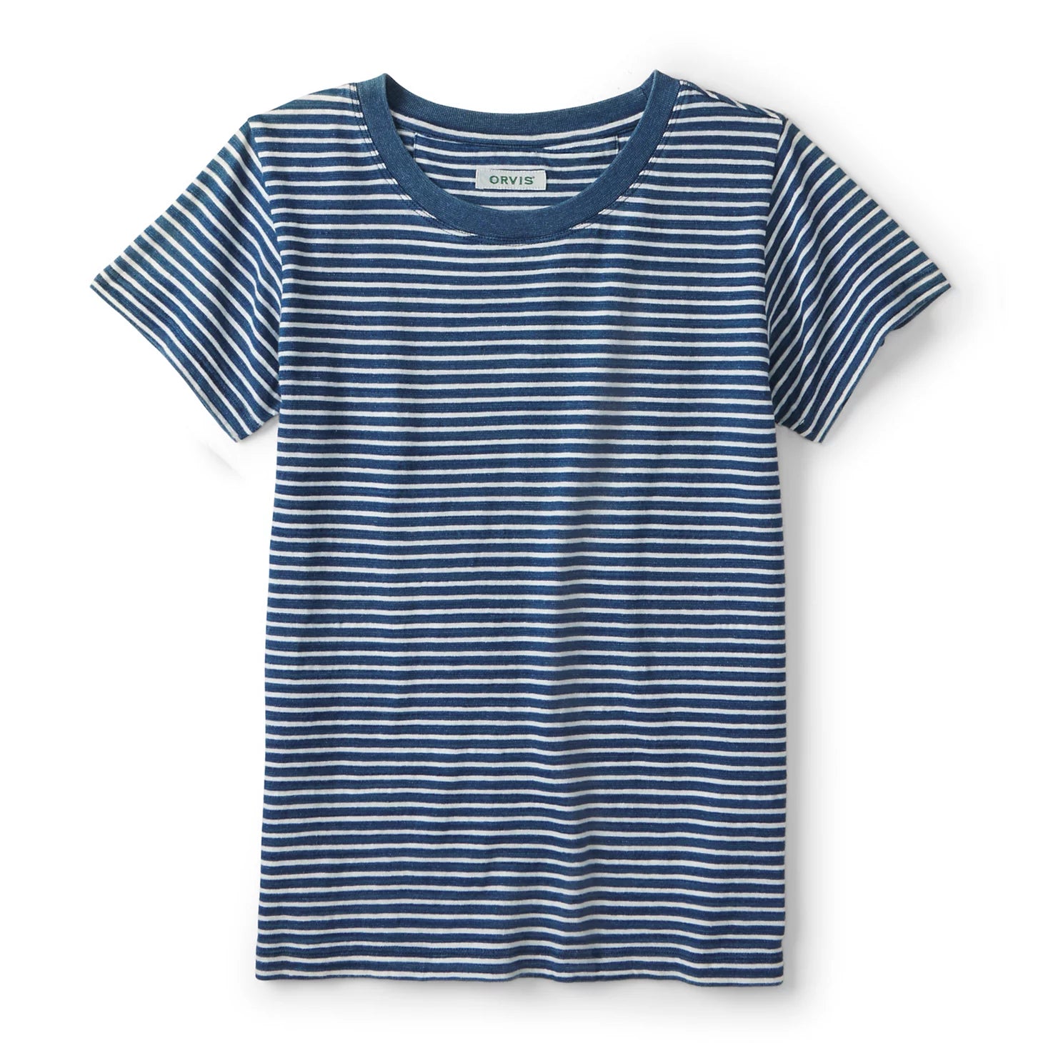Women's Indigo Striped Short-Sleeve Tee