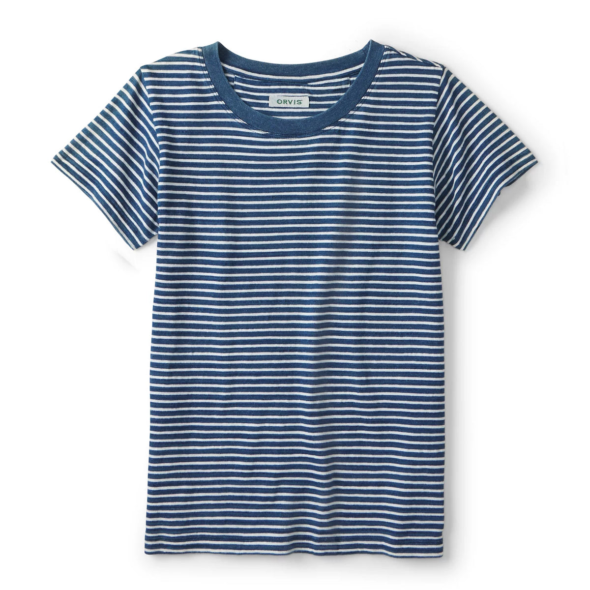 Women's Indigo Striped Short-Sleeve Tee