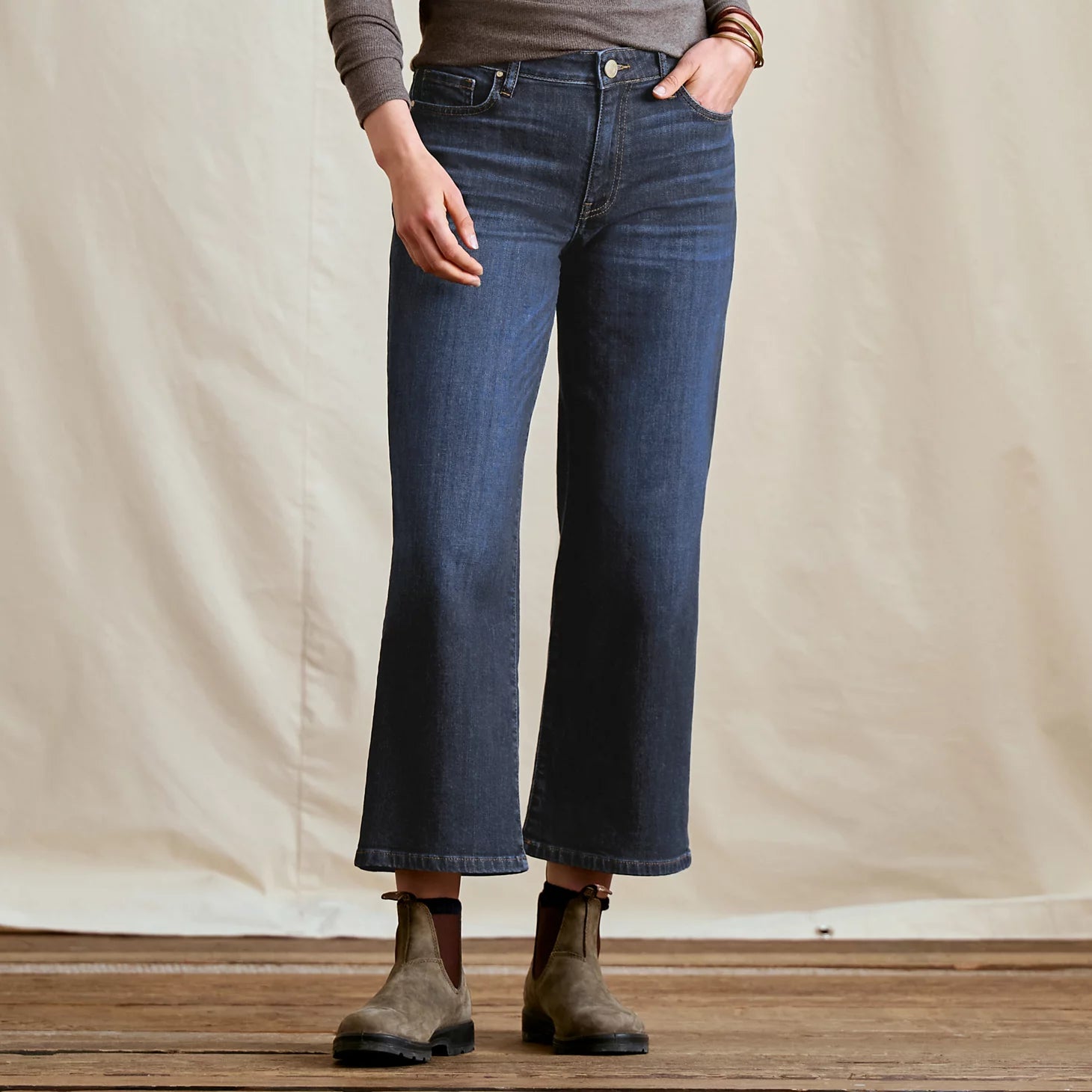 Kut from the Kloth® Charlotte Denim Wide-Leg Cropped Jeans