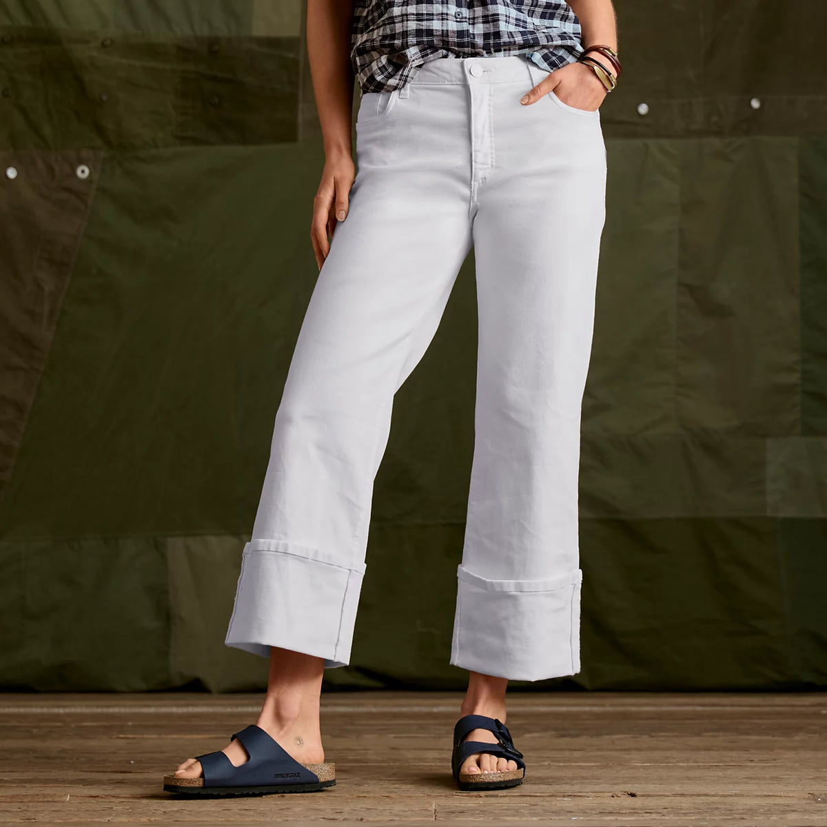 Kut from the Kloth® Charlotte High-Rise Wide-Leg Cuffed Jeans