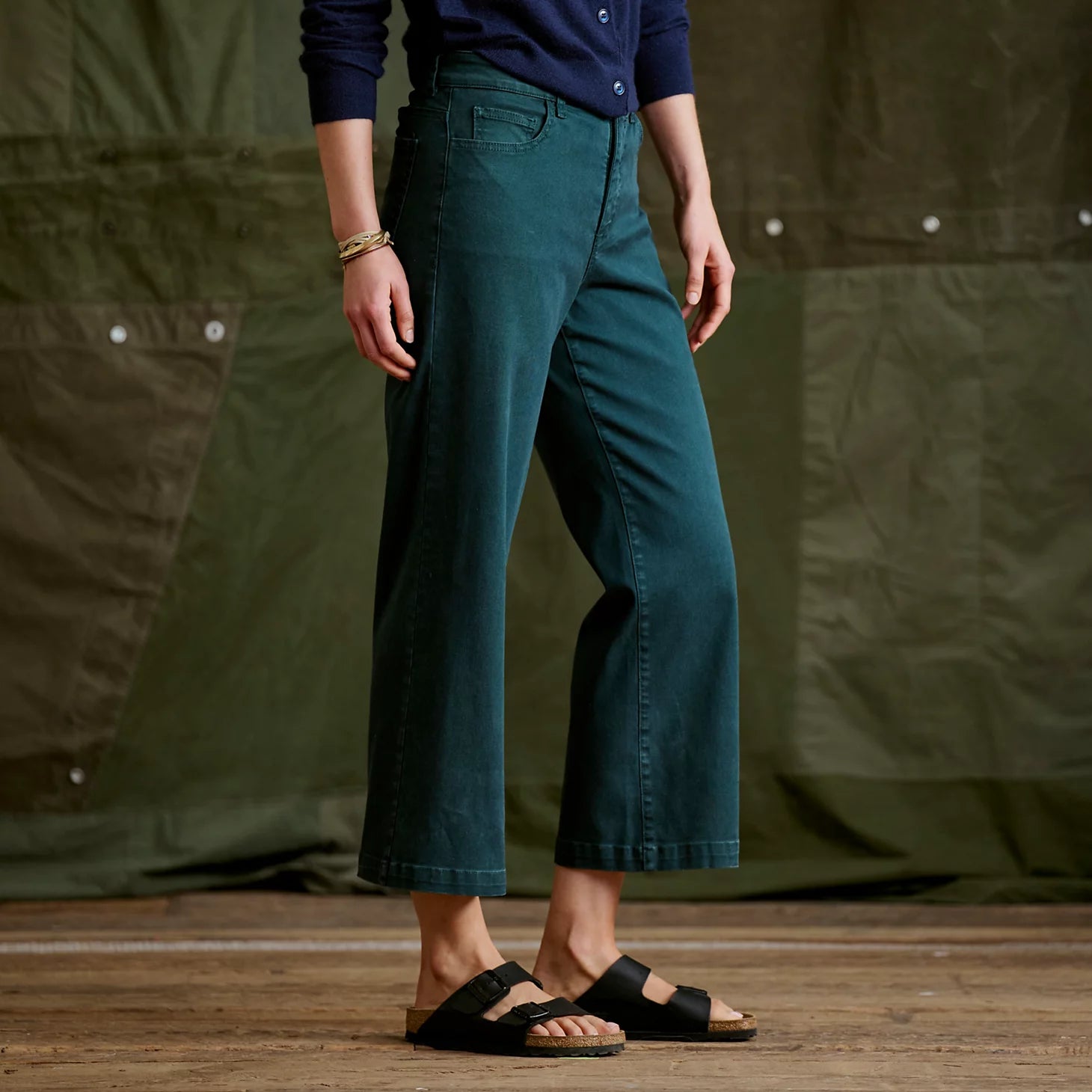 Kut from the Kloth® Charlotte Twill High-Rise Wide-Leg Jeans