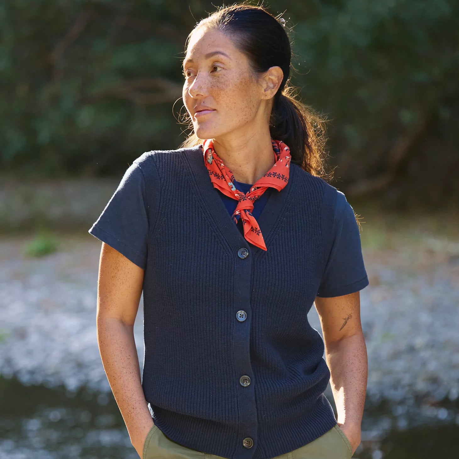 Ribbed Sweater Vest